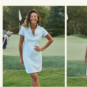 Frank and Eilieen Lauren Polo Dress in Blue.